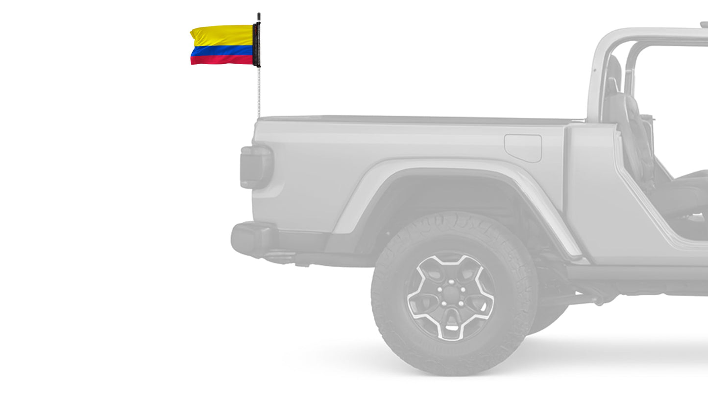 Colombia 12"x18" Forever Wave Flag for Bronco