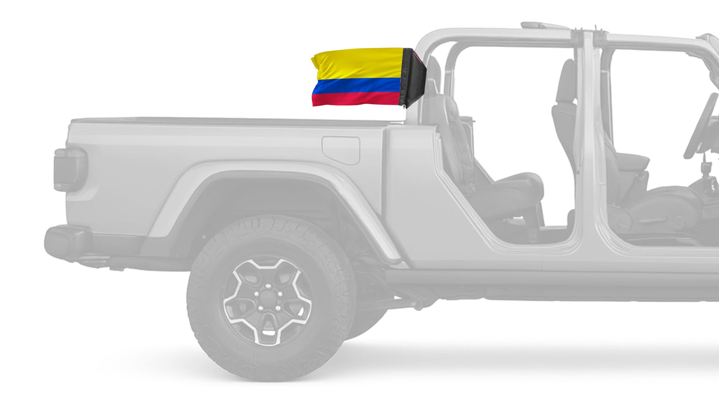 Colombia 12"x18" Forever Wave Flag for Jeep Gladiator JT