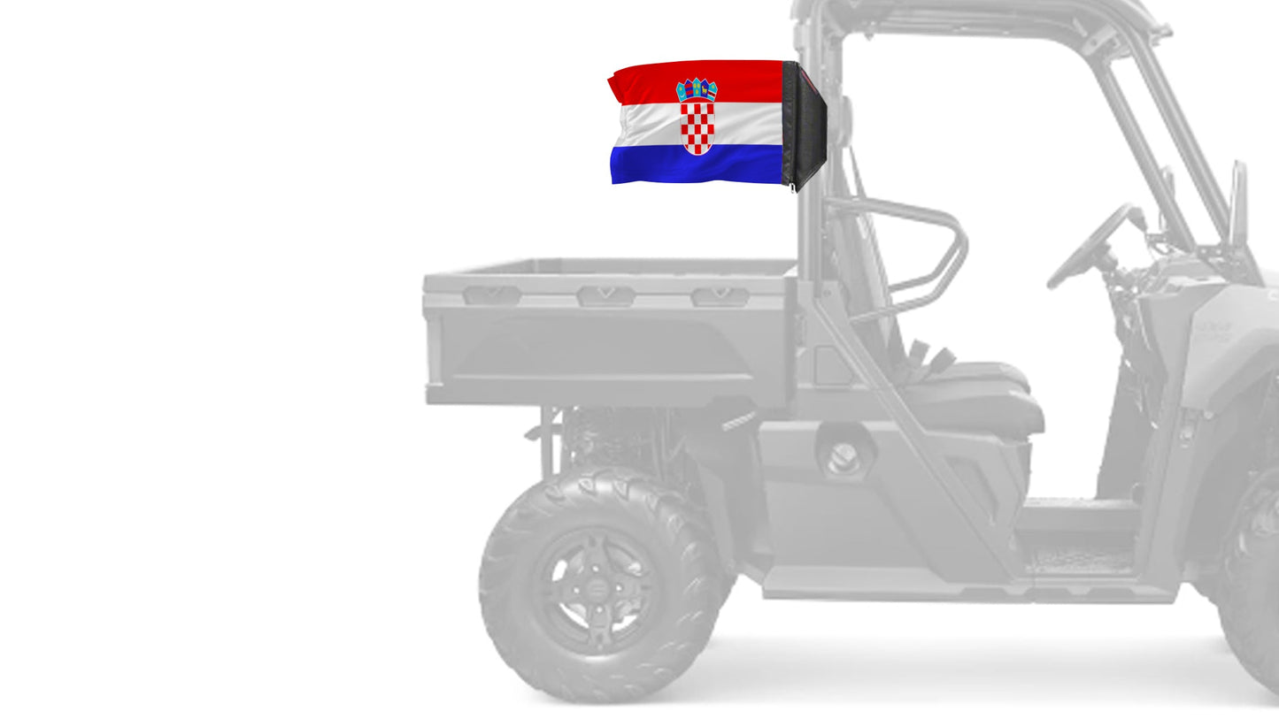 Croatia 12"x18" Forever Wave Flag for UTVs