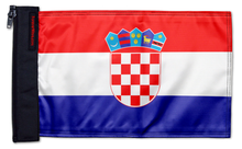 Croatia 12"x18" Forever Wave Flag for Jeep Wrangler TJ 1996-2006
