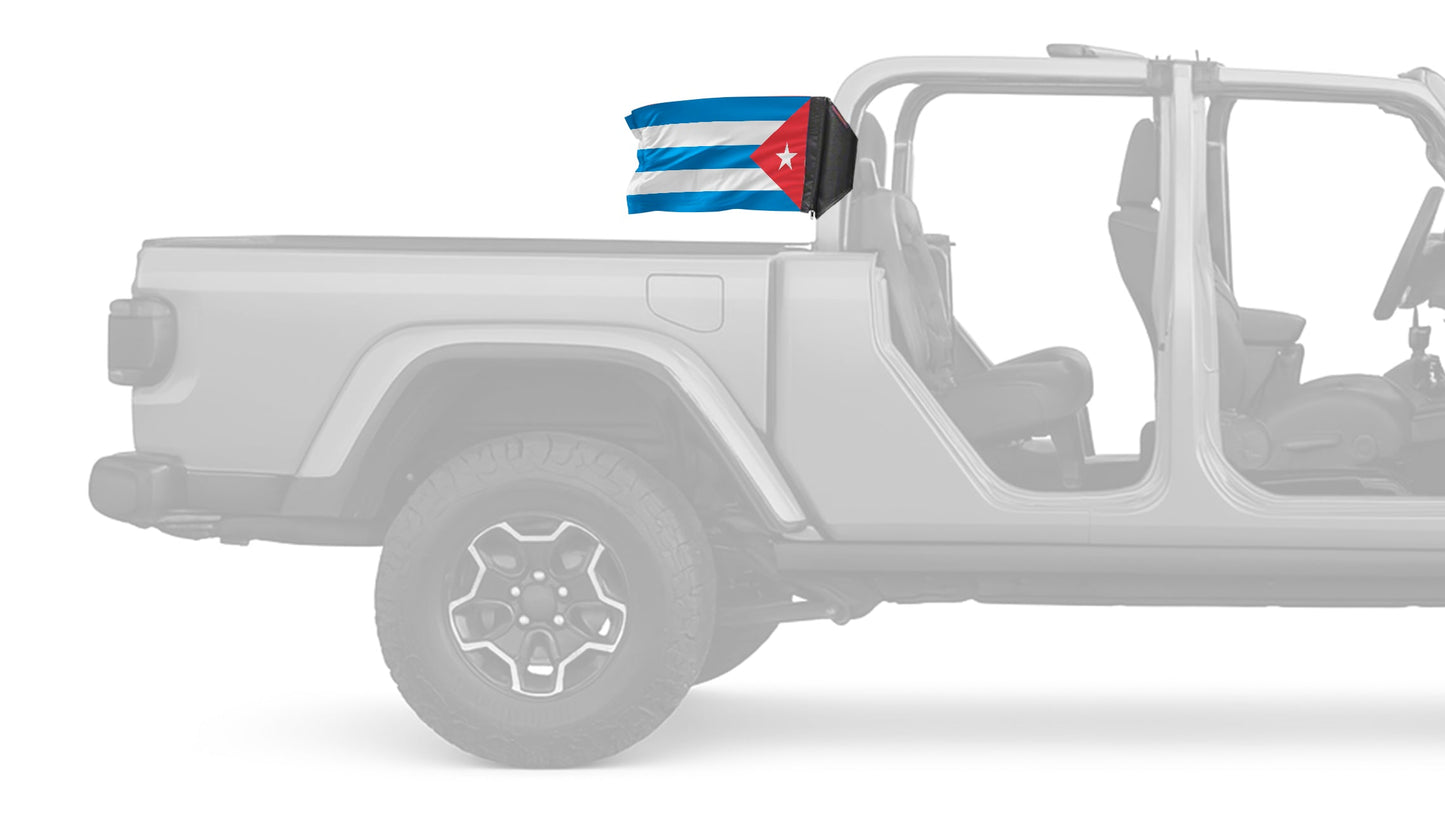 Cuba 12"x18" Forever Wave Flag for Jeep Gladiator JT