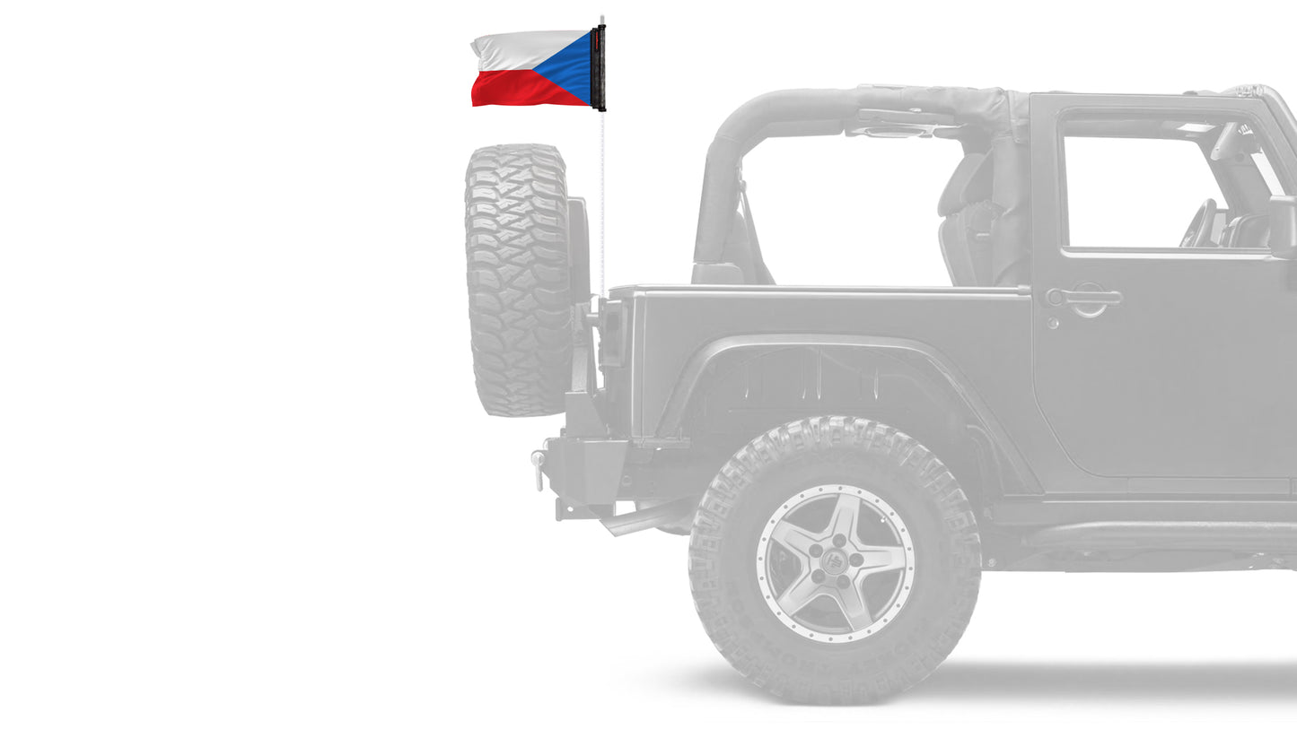 Czech Republic 12"x18" Forever Wave Flag