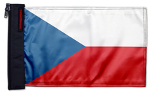 Czech Republic 12"x18" Forever Wave Flag for Boats