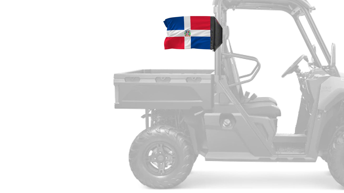Dominican Republic 12"x18" Forever Wave Flag for UTVs