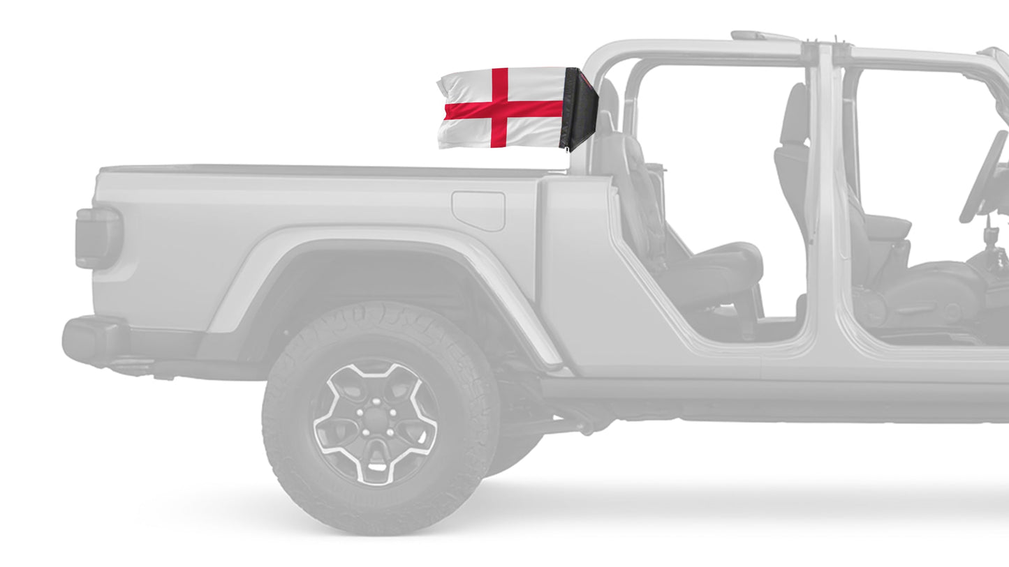 England 12"x18" Forever Wave Flag for Jeep Gladiator JT