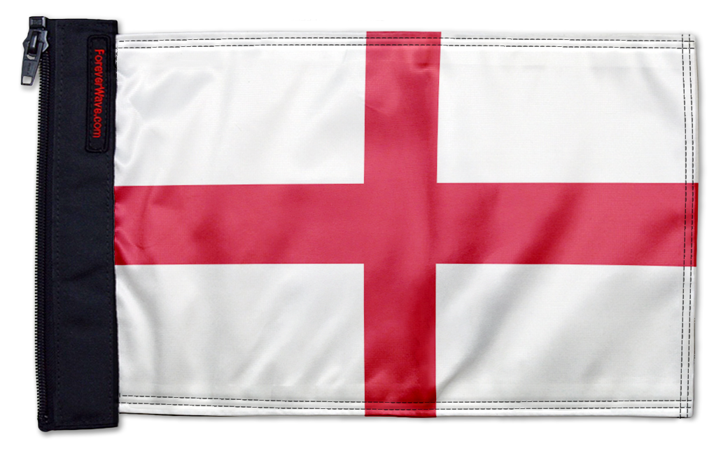 England 12"x18" Forever Wave Flag for Jeep Wrangler TJ 1996-2006