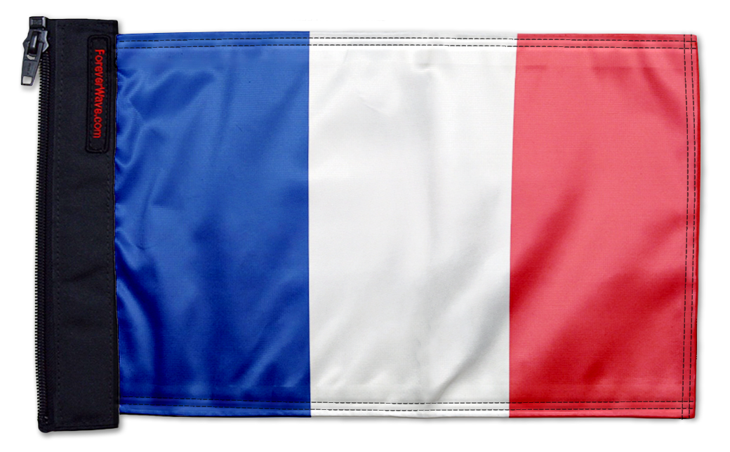 France 12"x18" Forever Wave Flag