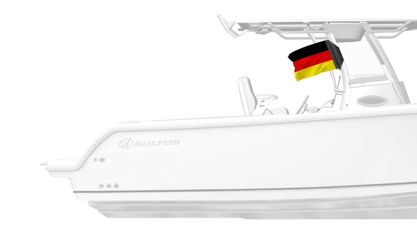 Germany 12"x18" Forever Wave Flag for Boats