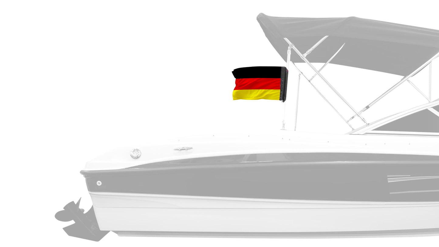 Germany 12"x18" Forever Wave Flag for Boats