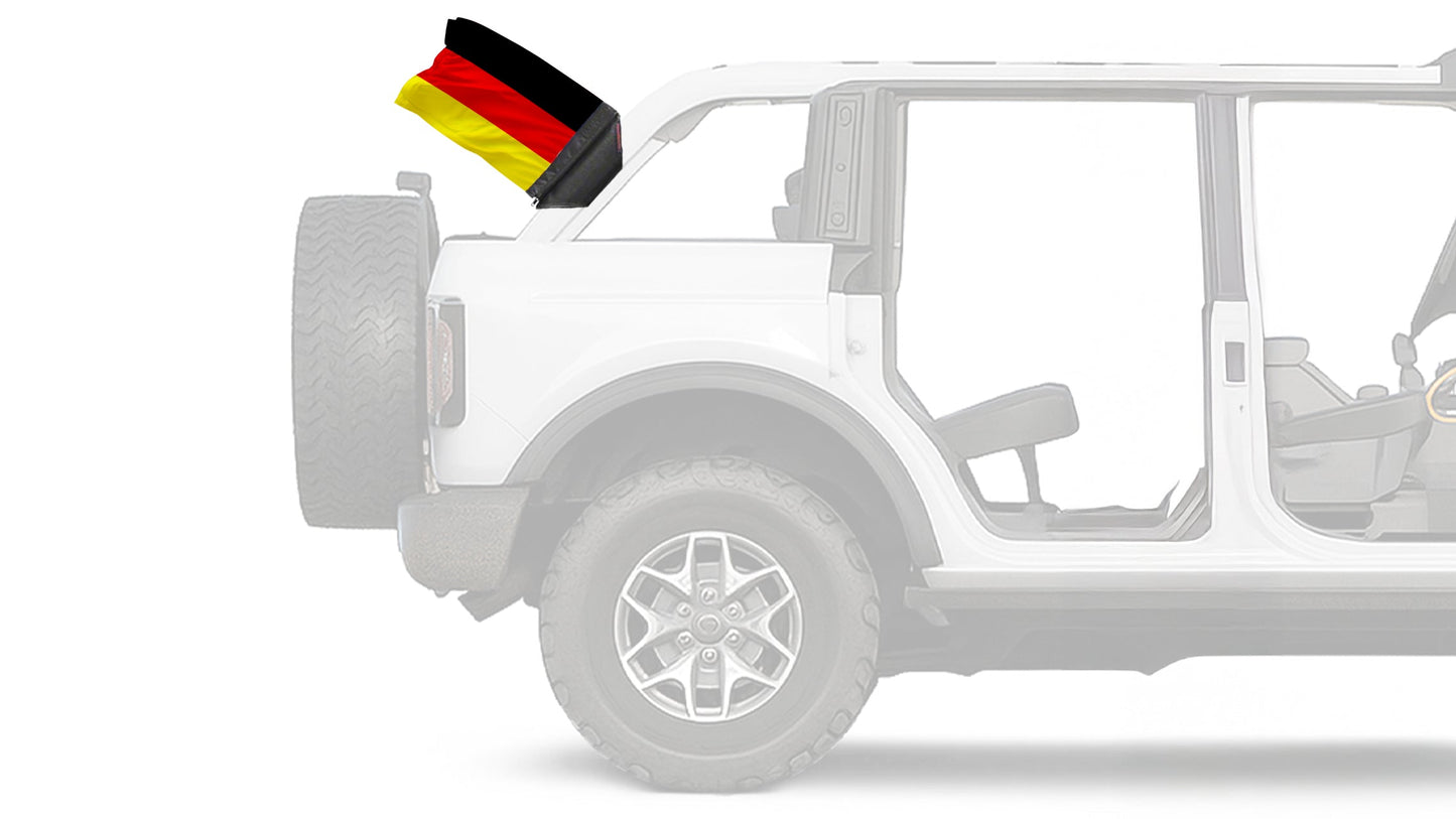 Germany 12"x18" Forever Wave Flag for Bronco