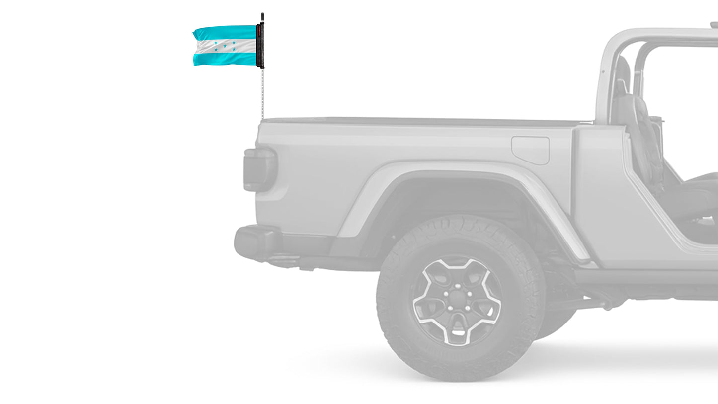 Honduras 12"x18" Forever Wave Flag for Jeep Wrangler JL 2-Door 2018-Present