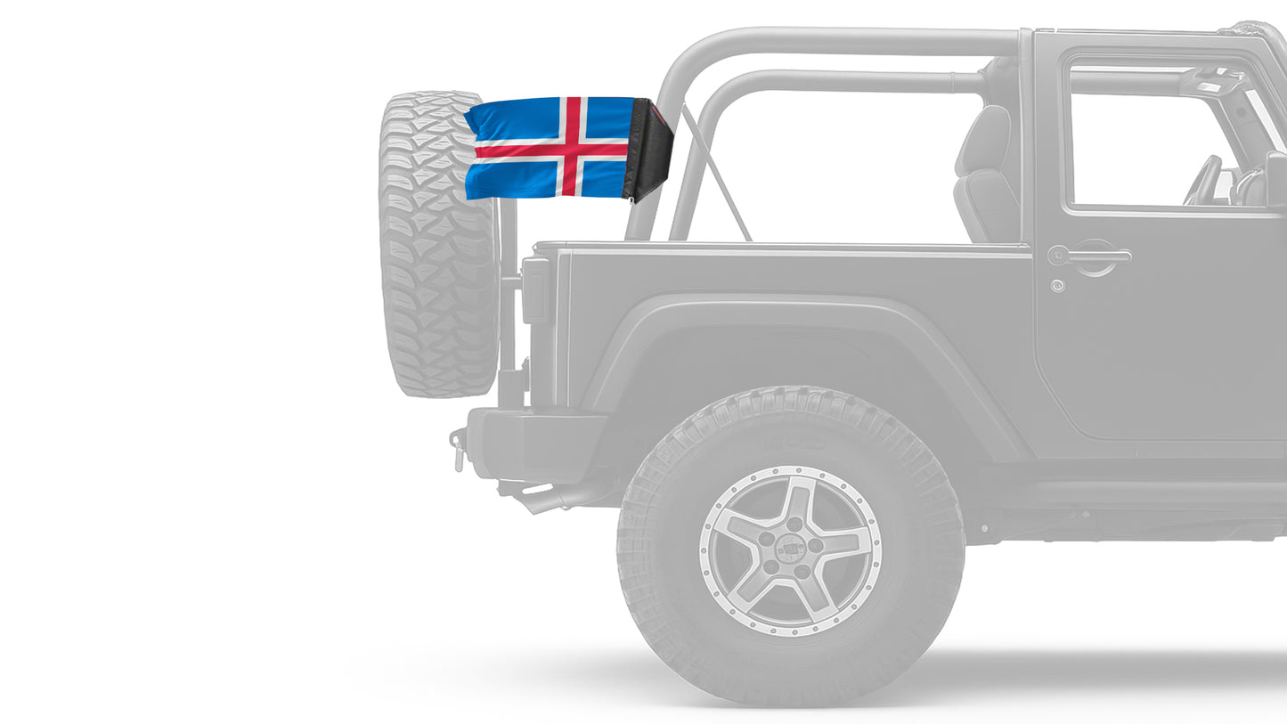 Iceland 12"x18" Forever Wave Flag