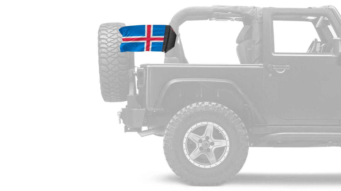 Iceland 12"x18" Forever Wave Flag