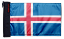 Iceland 12"x18" Forever Wave Flag for Jeep Wrangler TJ 1996-2006