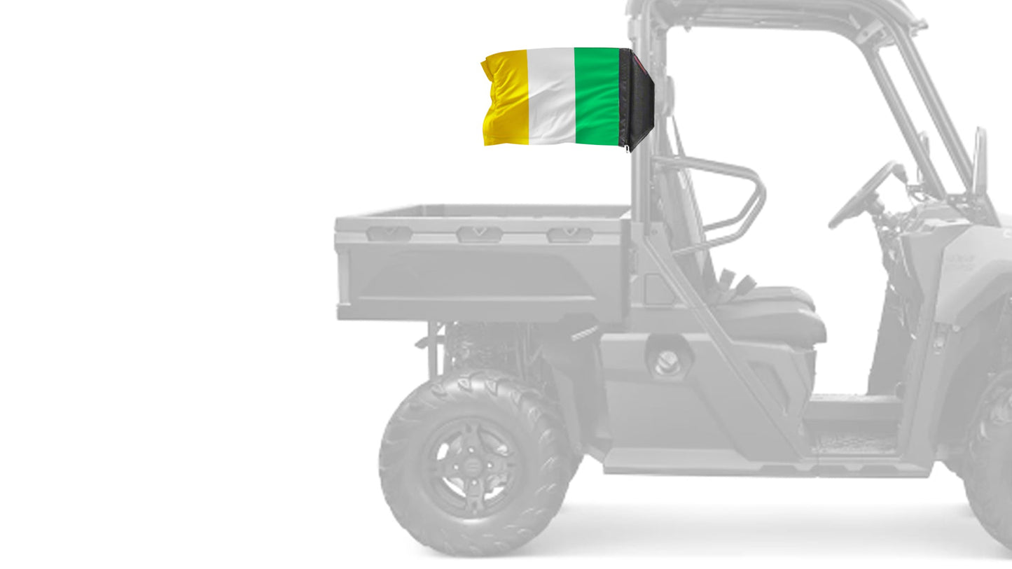 Ireland 12"x18" Forever Wave Flag for UTVs