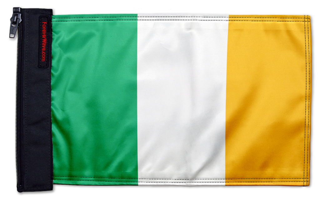 Ireland 12"x18" Forever Wave Flag for Jeep Wrangler JL 2-Door 2018-Present