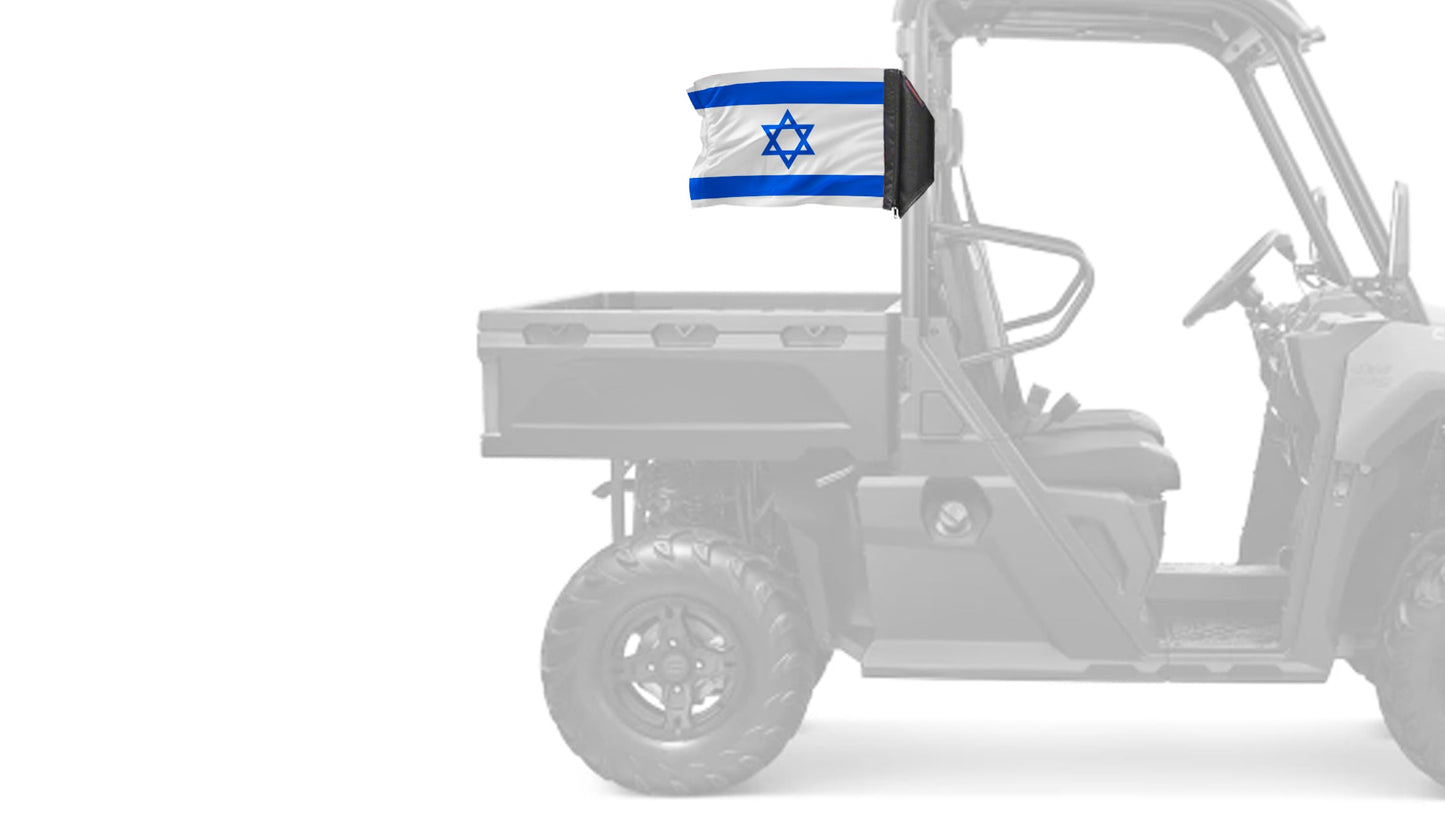 Israel 12"x18" Forever Wave Flag for UTVs