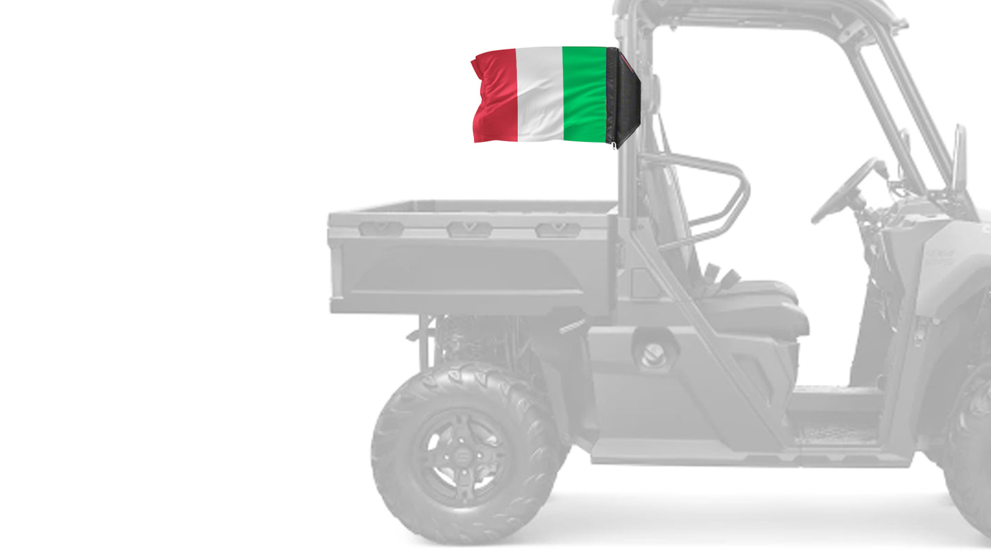 Italy 12"x18" Forever Wave Flag