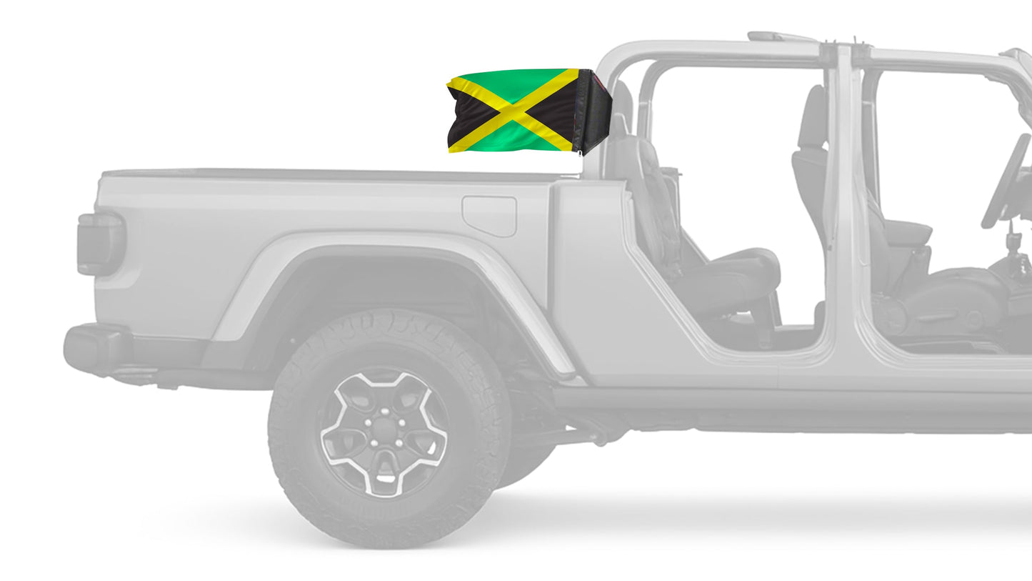 Jamaica 12"x18" Forever Wave Flag for Jeep Gladiator JT