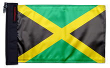 Jamaica 12"x18" Forever Wave Flag for Jeep Wrangler JL 2-Door 2018-Present
