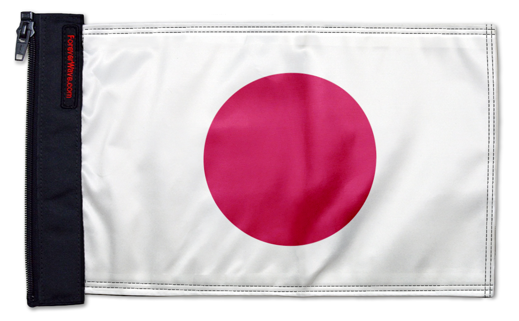 Japan 12"x18" Forever Wave Flag for Jeep Wrangler LJ 2003-2006