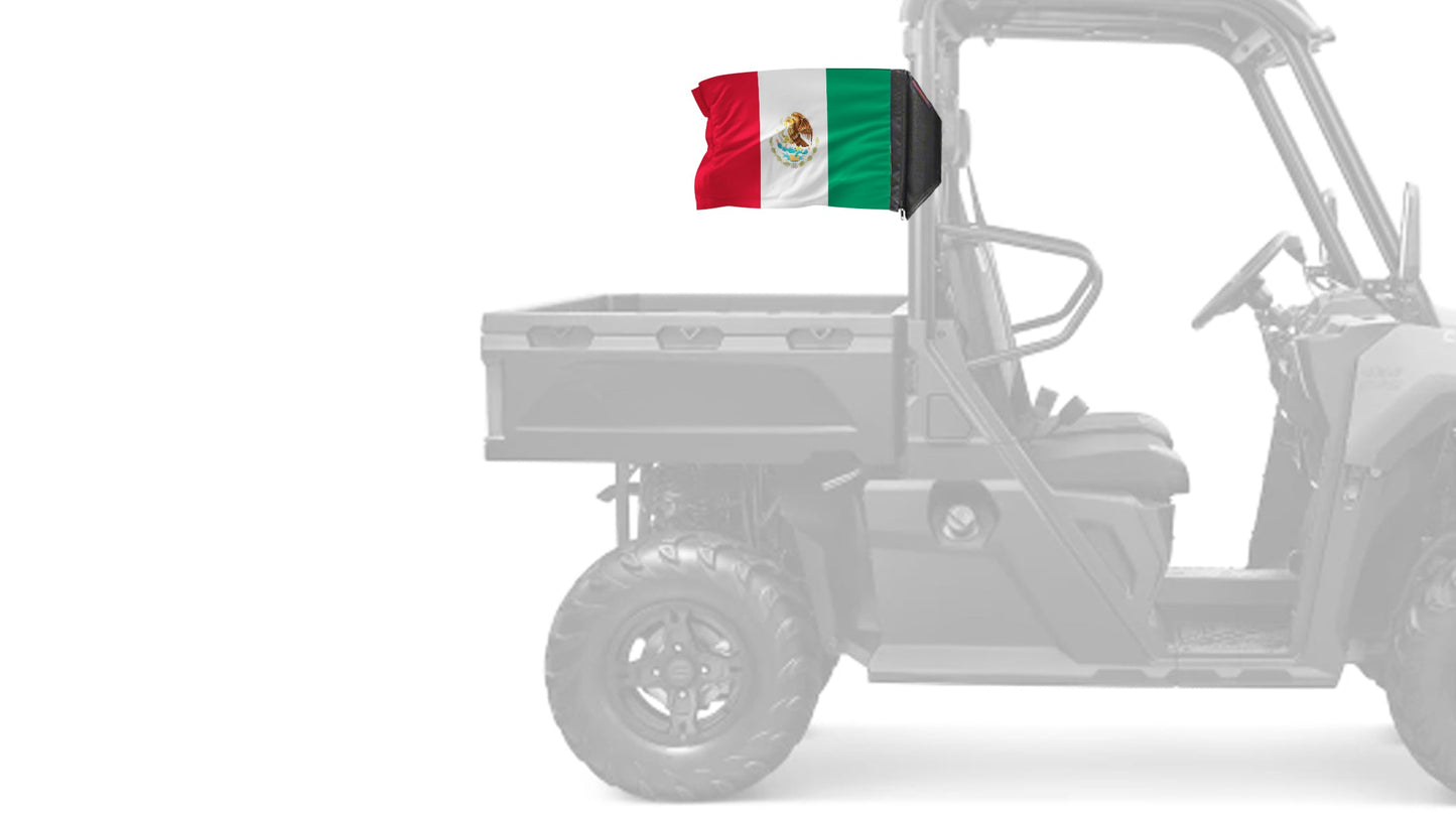 Mexico 12"x18" Forever Wave Flag for UTVs