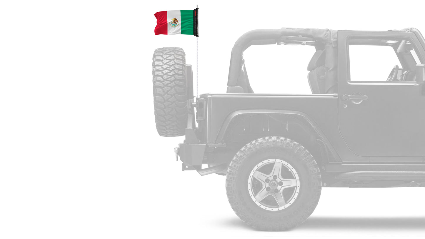 Mexico 12"x18" Forever Wave Flag
