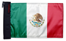 Mexico 12"x18" Forever Wave Flag for Boats