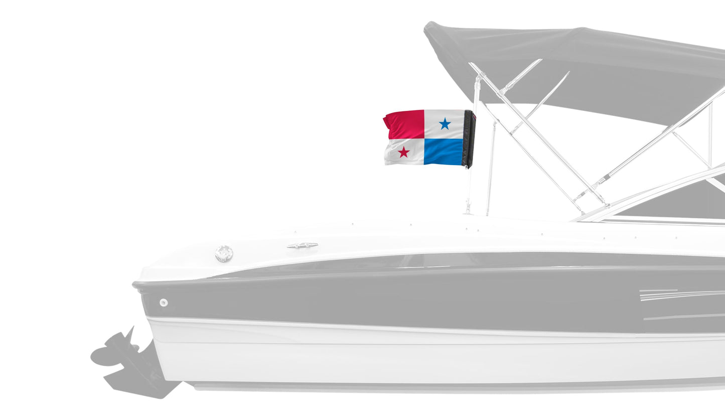 Panama 12"x18" Forever Wave Flag for Boats