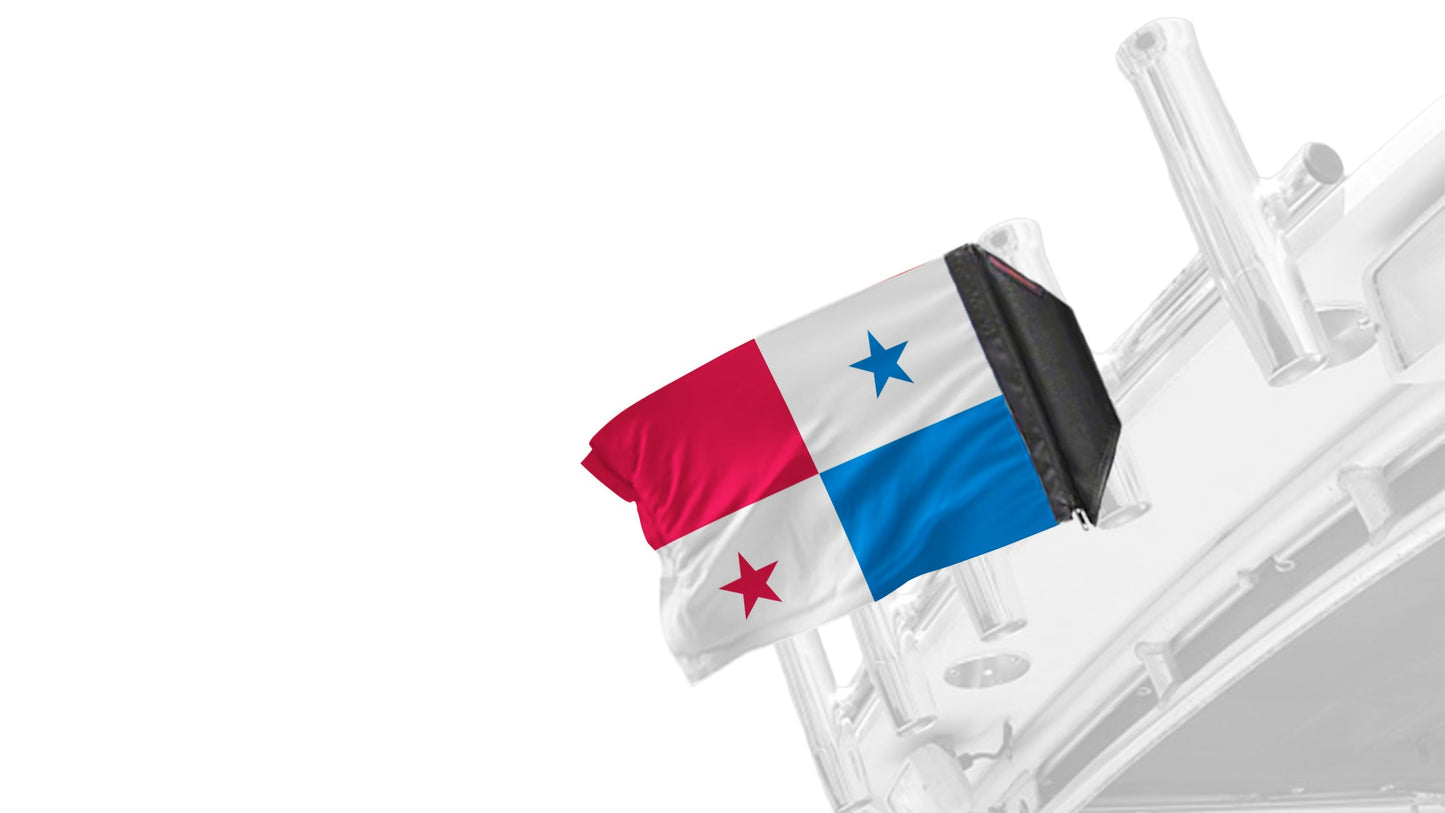 Panama 12"x18" Forever Wave Flag for Boats