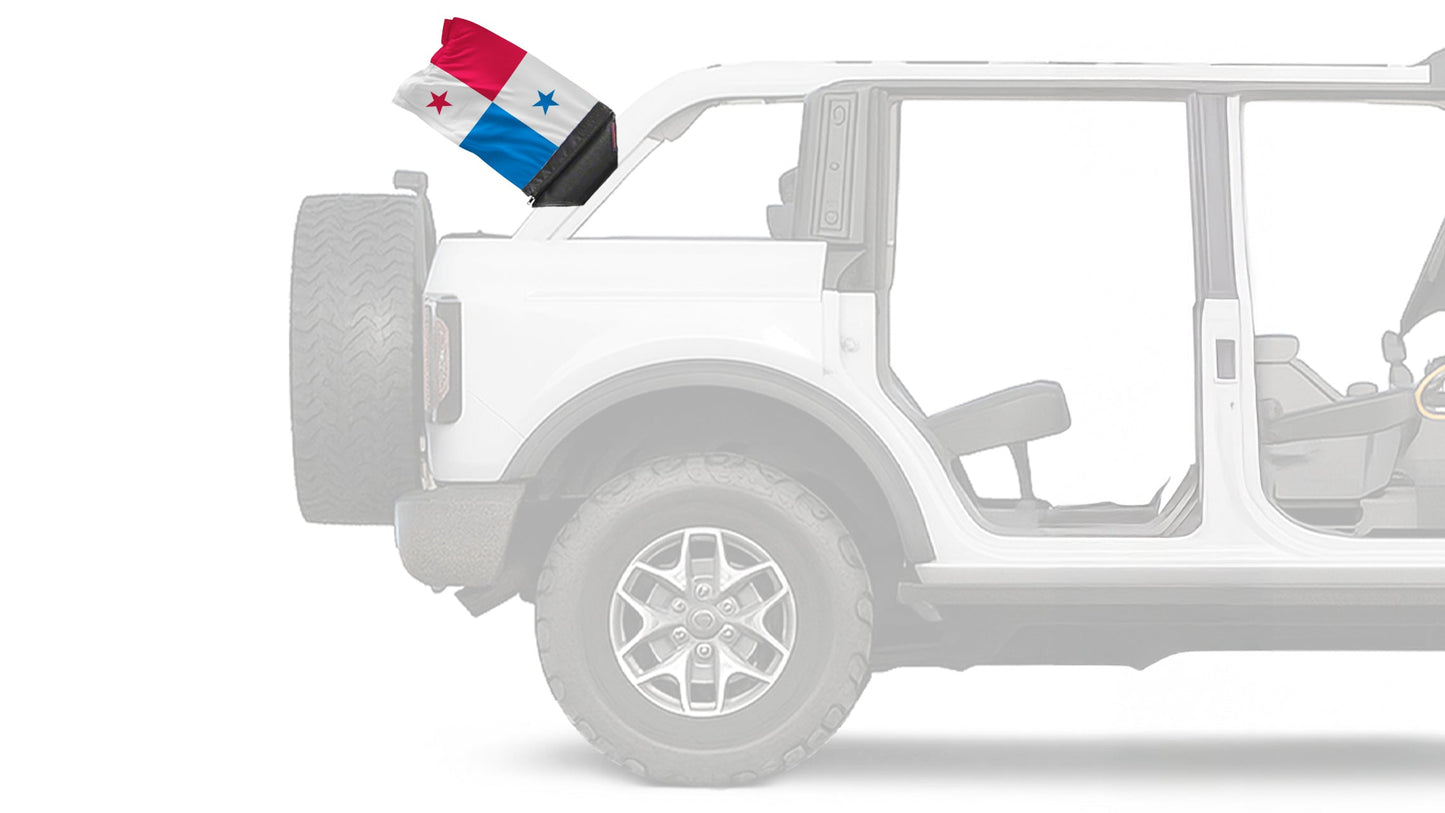 Panama 12"x18" Forever Wave Flag for Bronco