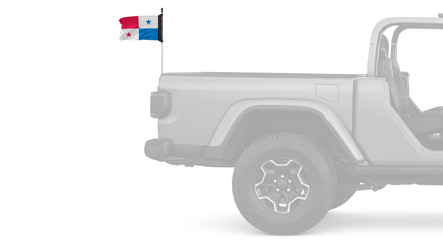 Panama 12"x18" Forever Wave Flag for Jeep Wrangler TJ 1996-2006