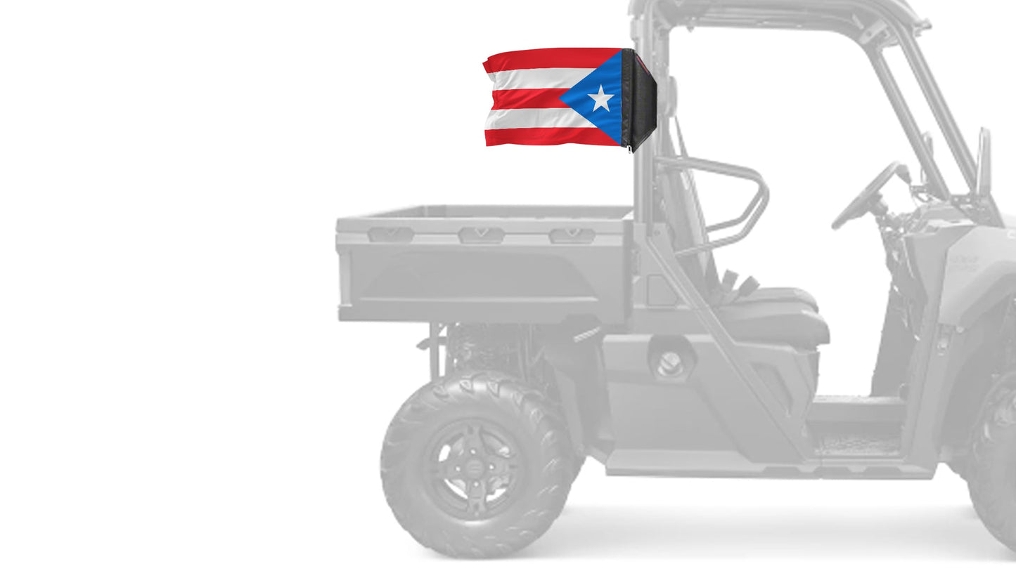 Puerto Rico 12"x18" Forever Wave Flag for UTVs