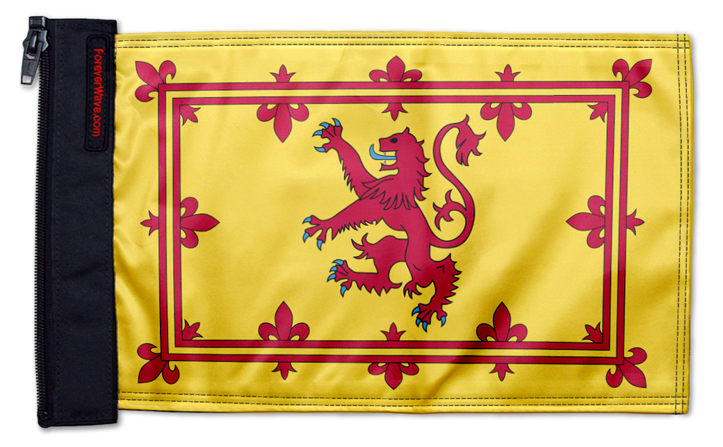 Scotland Lion Rampant 12"x18" Forever Wave Flag for UTVs