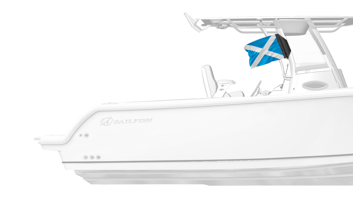 Scotland 12"x18" Forever Wave Flag for Boats