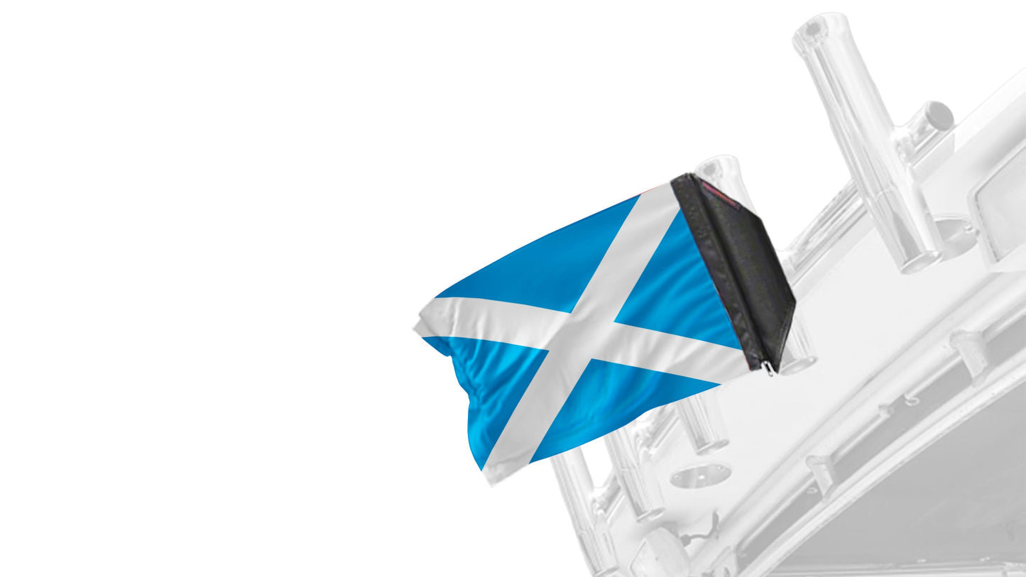 Scotland 12"x18" Forever Wave Flag for Boats