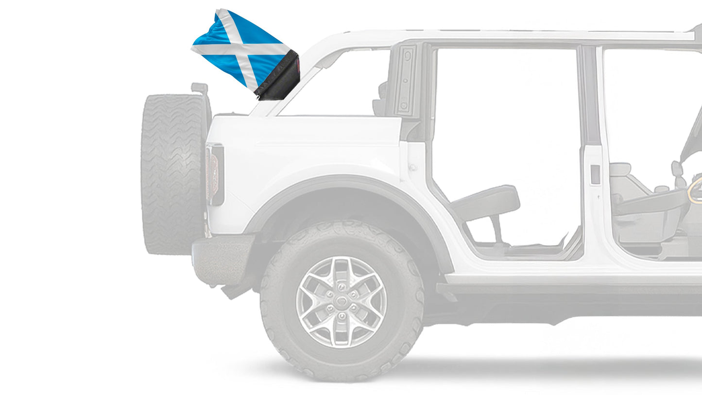 Scotland 12"x18" Forever Wave Flag for Bronco