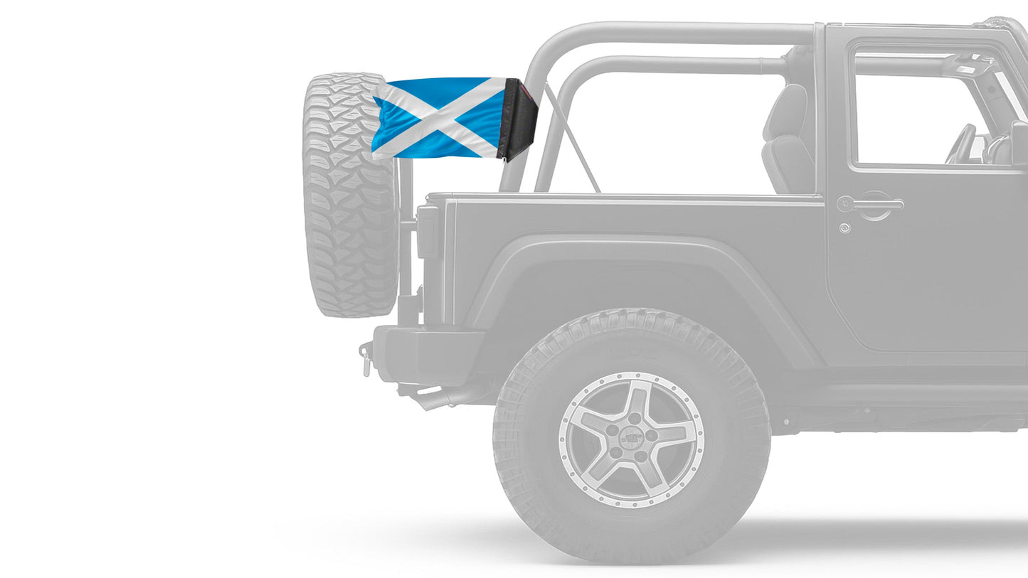 Scotland 12"x18" Forever Wave Flag for Jeep Wrangler YJ 1986-1995