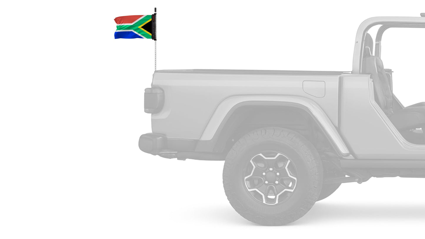 South Africa 12"x18" Forever Wave Flag for Jeep Wrangler JL 2-Door 2018-Present