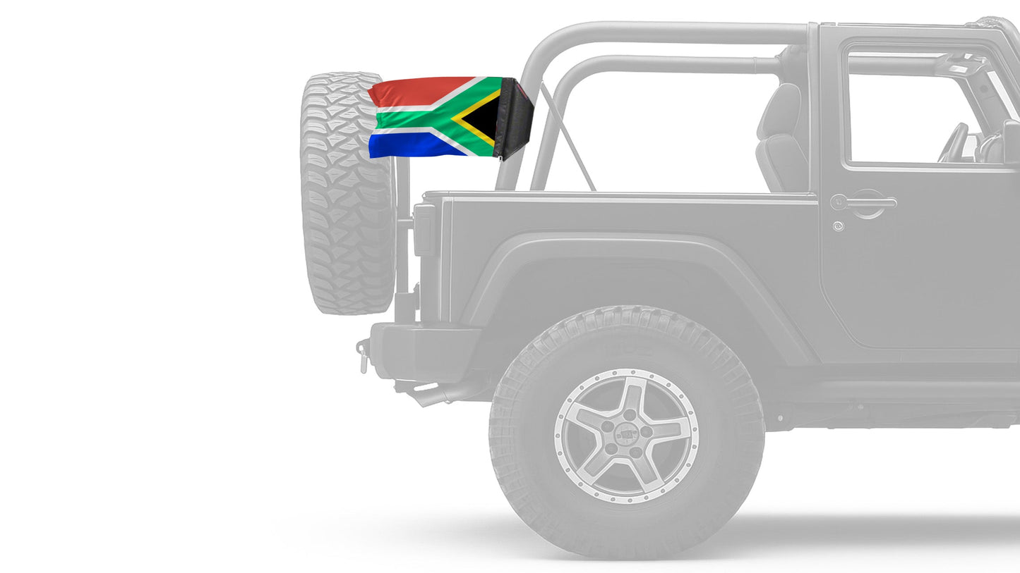 South Africa 12"x18" Forever Wave Flag for Jeep Wrangler TJ 1996-2006