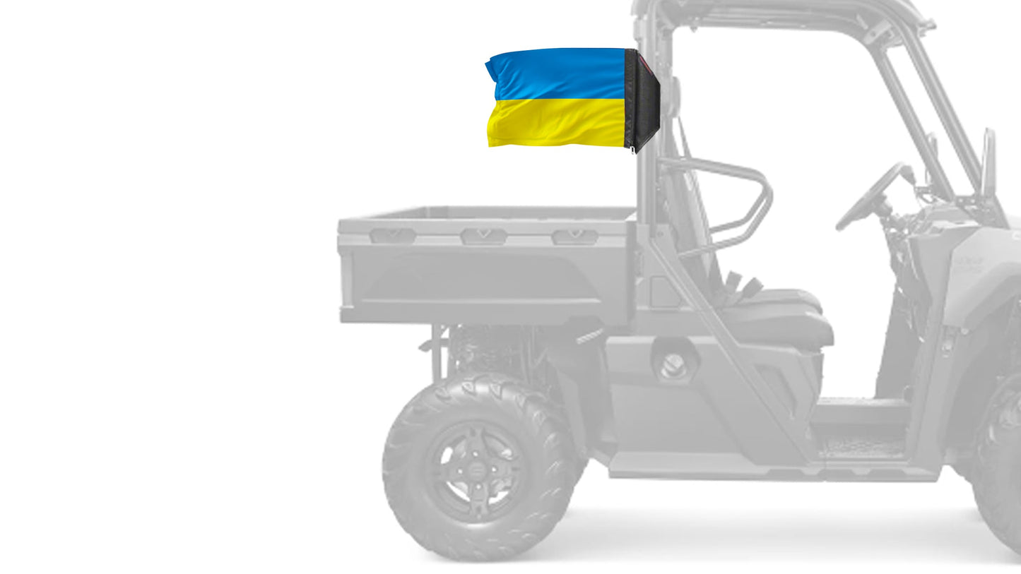 Ukraine 12"x18" Forever Wave Flag for UTVs