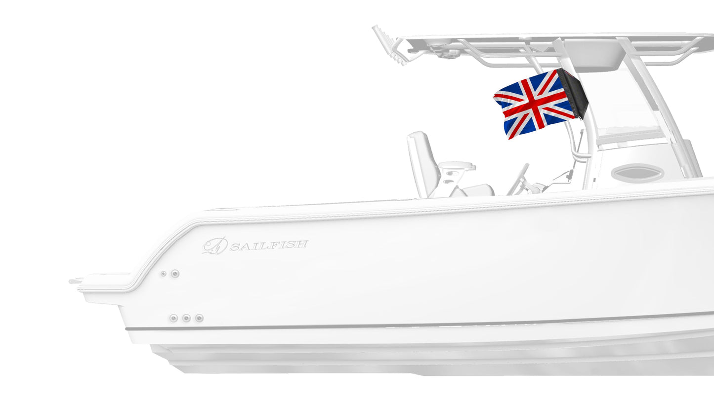 United Kingdom 12"x18" Forever Wave Flag for Boats
