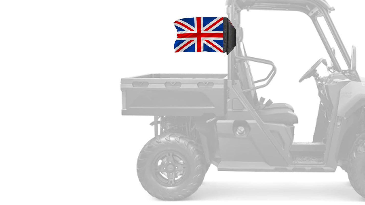 United Kingdom 12"x18" Forever Wave Flag for UTVs