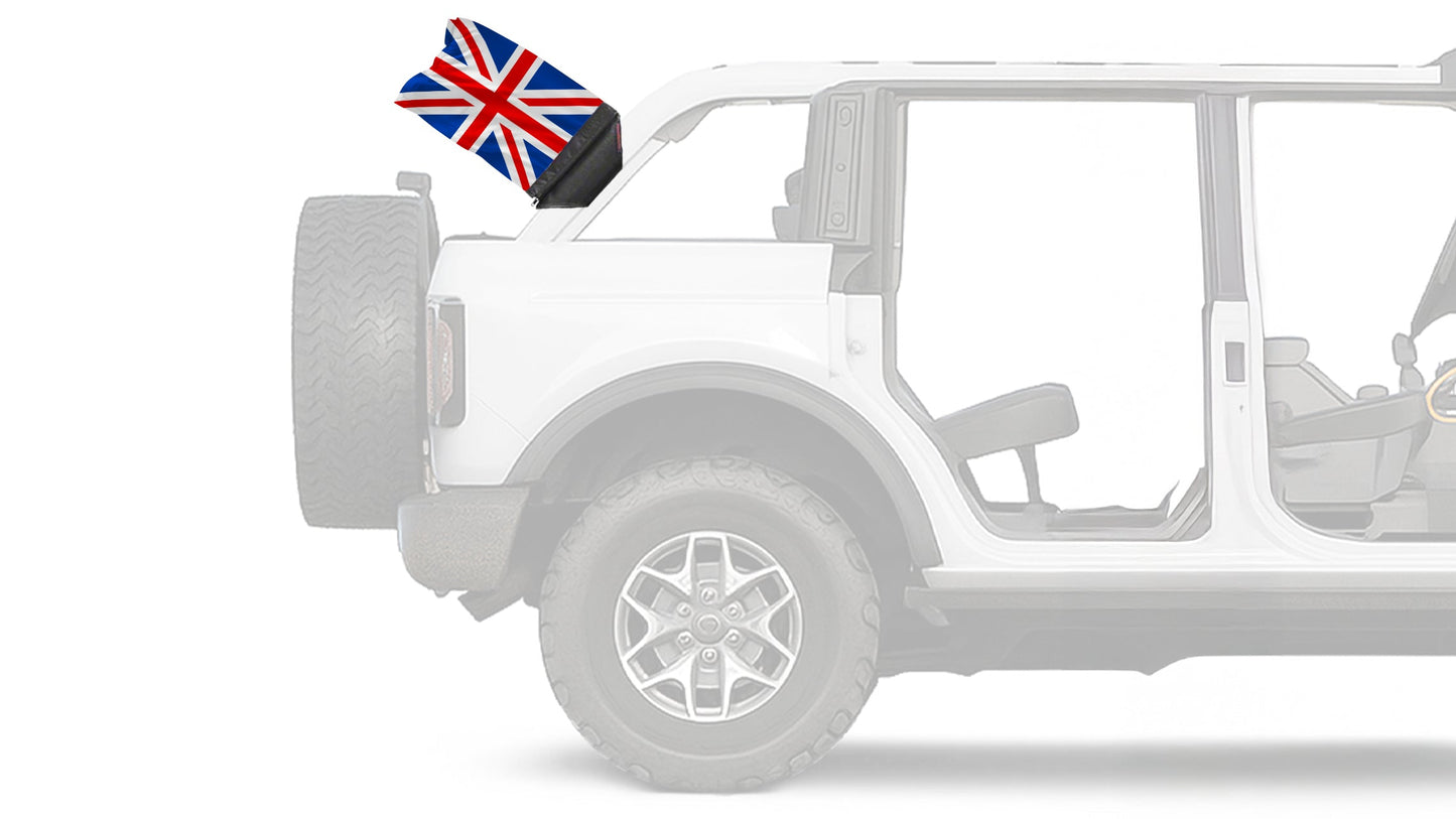 United Kingdom 12"x18" Forever Wave Flag for Bronco
