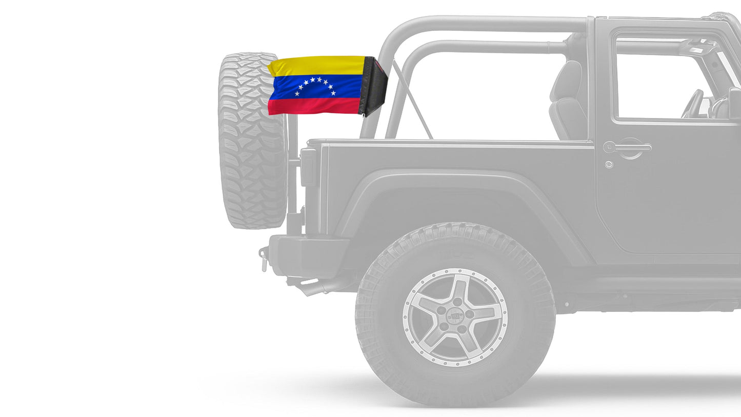 Venezuela 12"x18" Forever Wave Flag for Jeep Wrangler TJ 1996-2006
