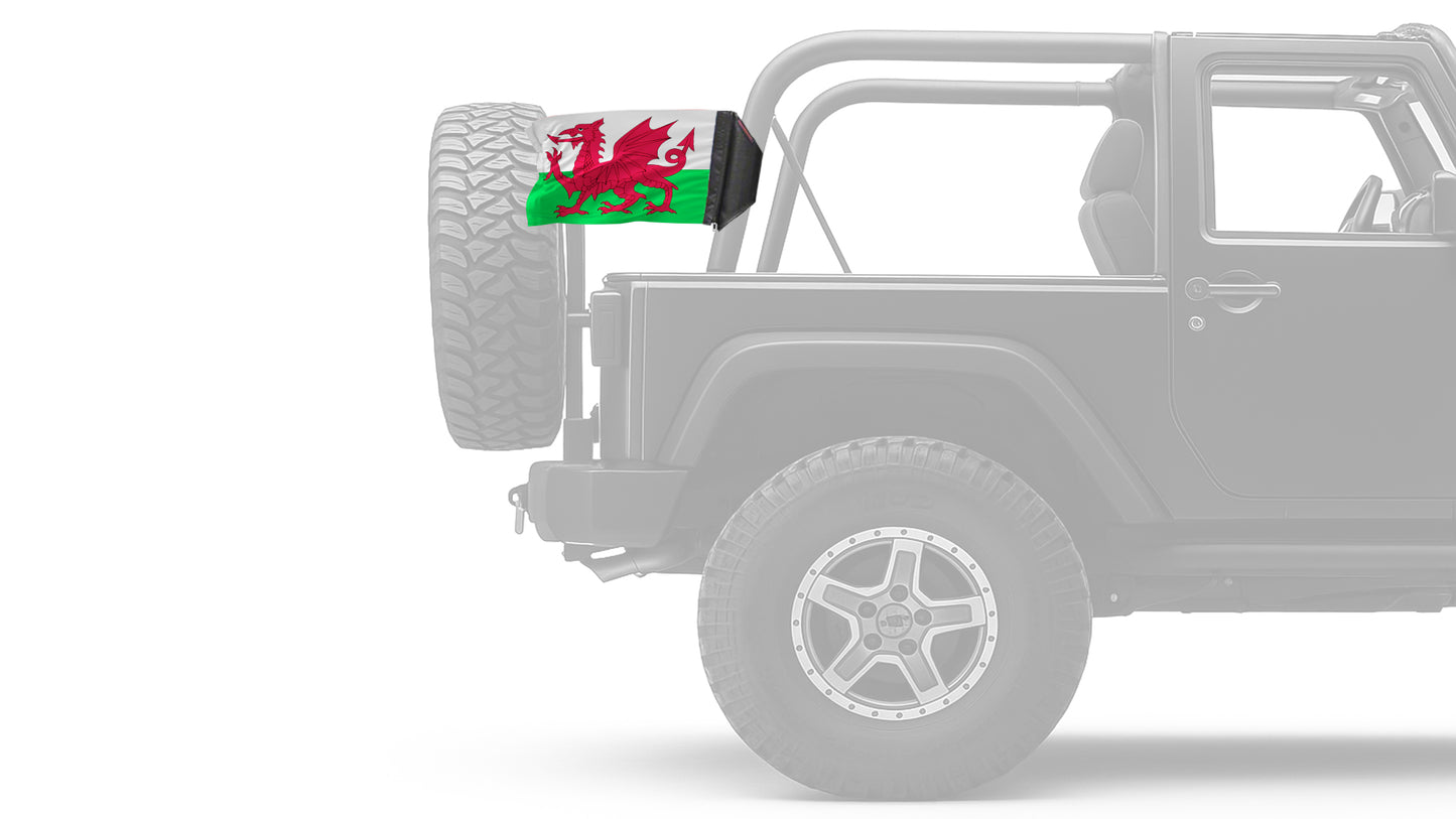 Wales 12"x18" Forever Wave Flag