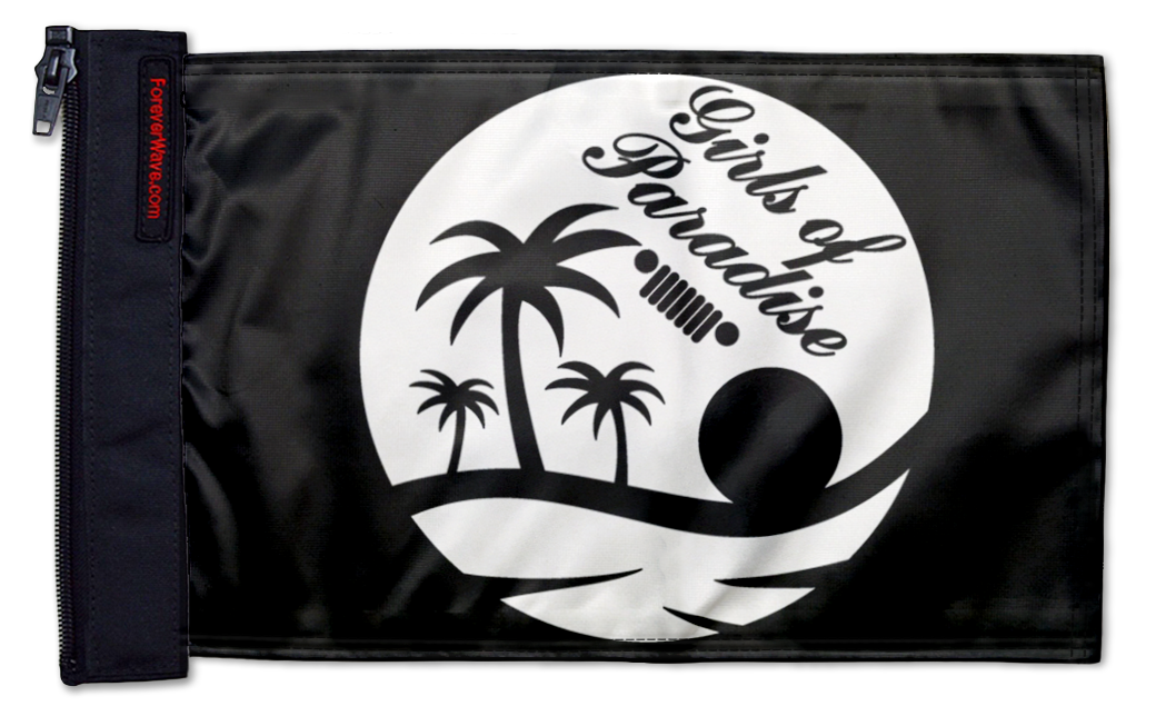 Girls Of Paradise 12"x18" Forever Wave Flag for UTVs