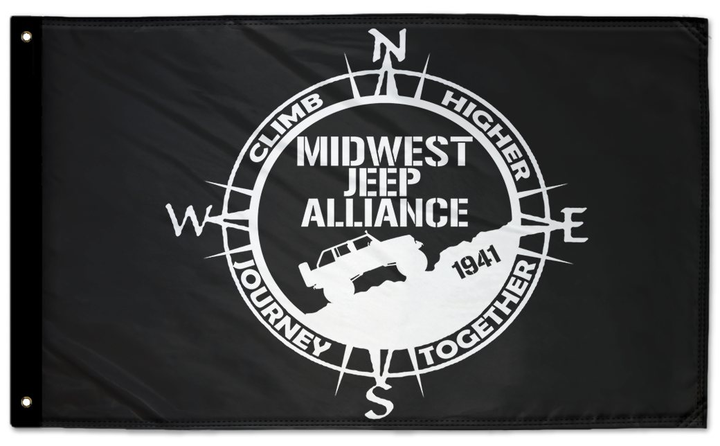 Midwest Jeep Alliance Flag 3'x5' Double-Sided Flag