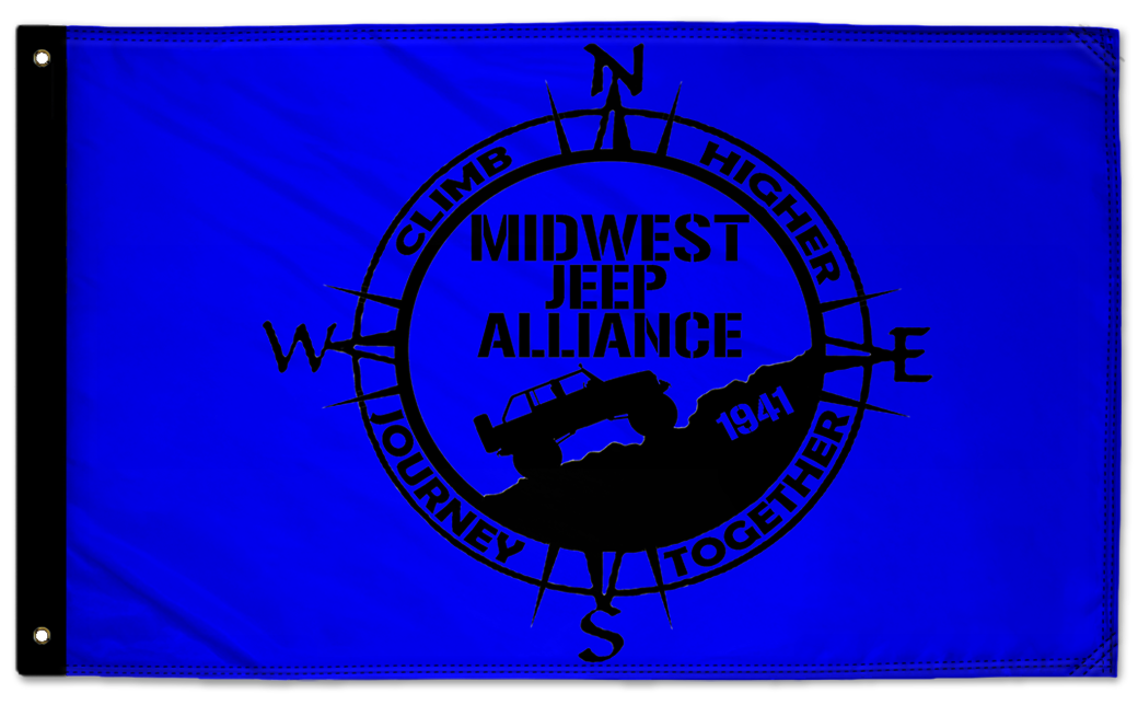 Midwest Jeep Alliance Flag 3'x5' Double-Sided Flag