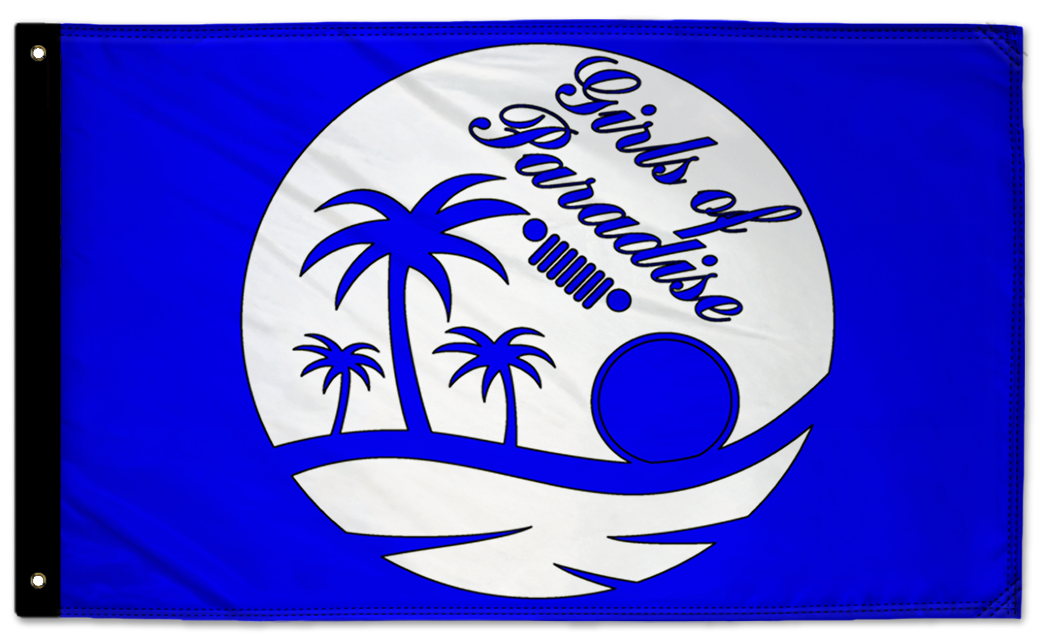 Girls Of Paradise 3'x5' Double-Sided Flag